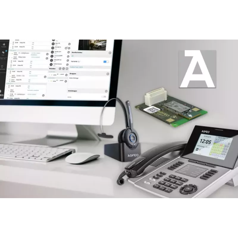IP Phone AGFEO ST 56 Silver LCD