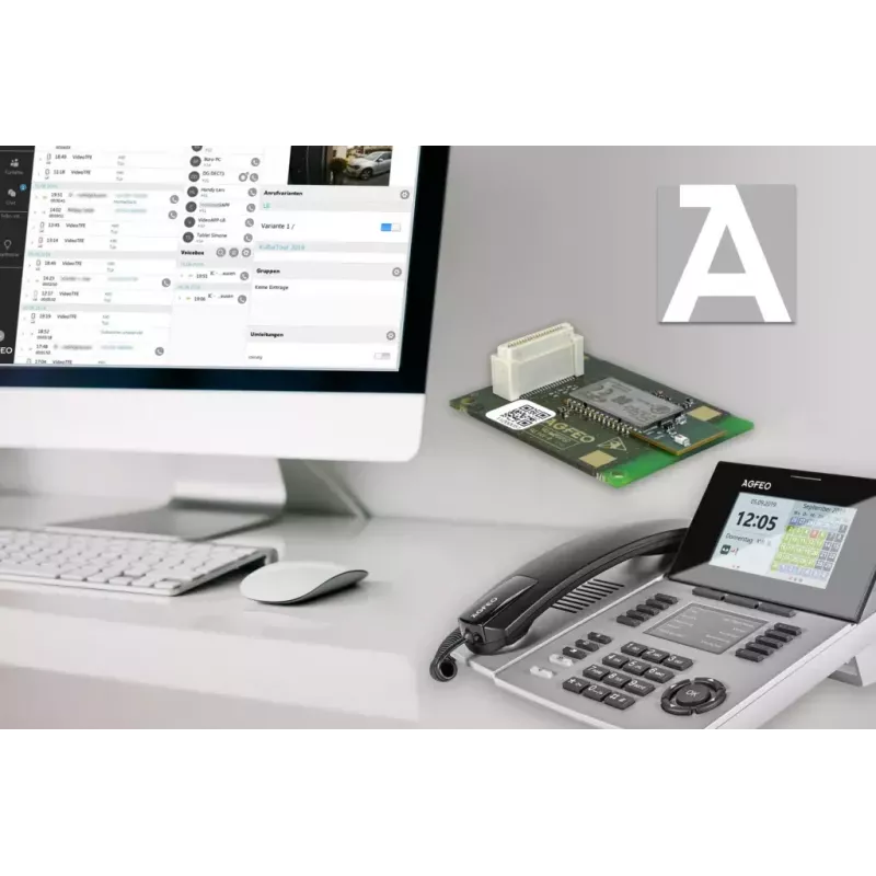 IP Phone AGFEO ST 56 Silver LCD