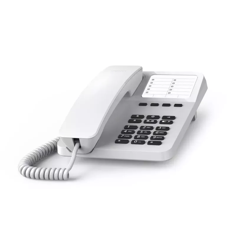 Analog telephone Gigaset DESK 400 White Wired handset 10 phonebook entries