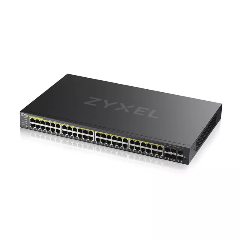 Zyxel GS2220-50HP-EU0101F network switch Managed L2 Gigabit Ethernet (10/100/1000) Power over Ethernet (PoE) Black