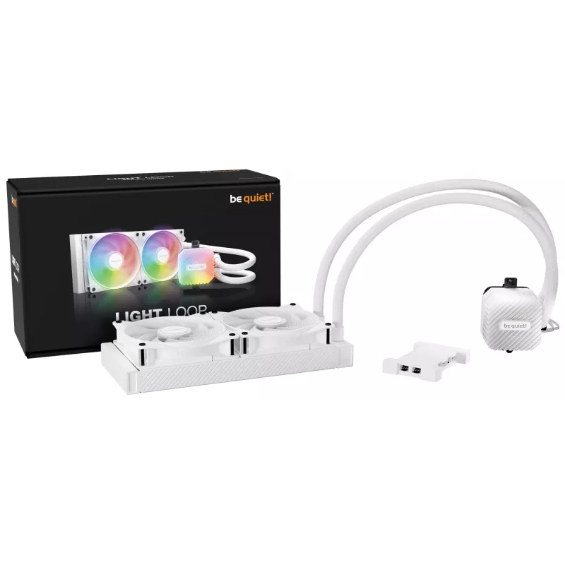 be quiet! LIGHT LOOP 240mm White Processor All-in-one liquid cooler 12 cm 1 pc(s)