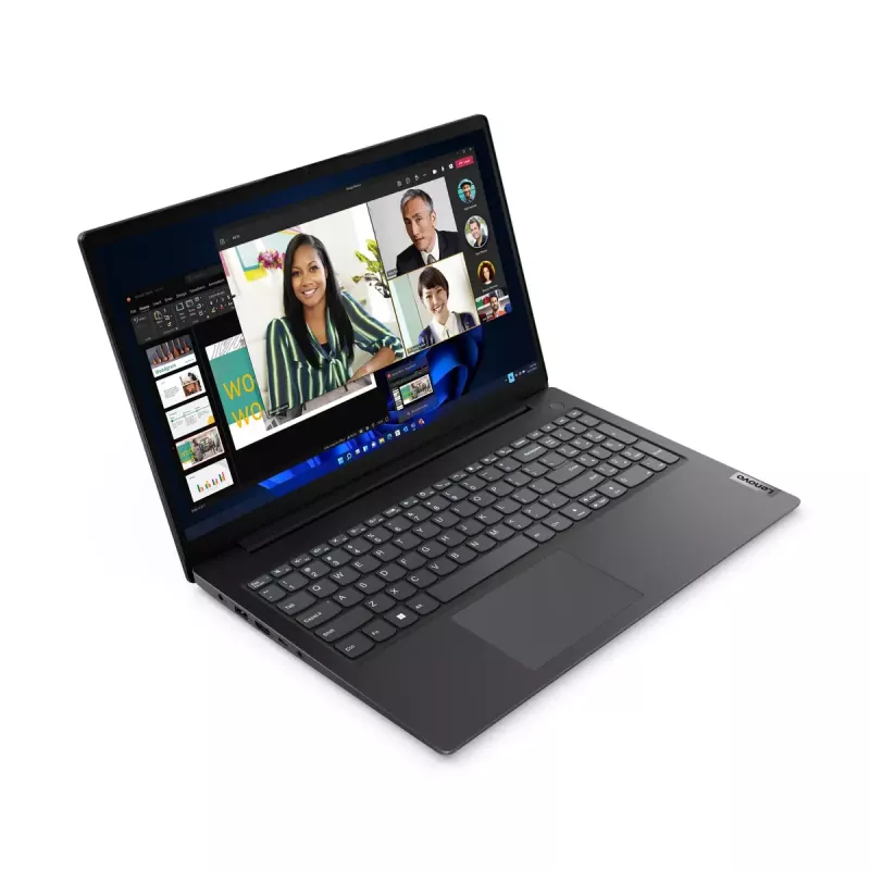 Laptop Lenovo V V15 AMD Ryzen 5 7520U, 15.6 inch Full HD, 16 GB LPDDR5, 512 GB SSD, AMD Radeon 610M, Windows 11 Pro, Black