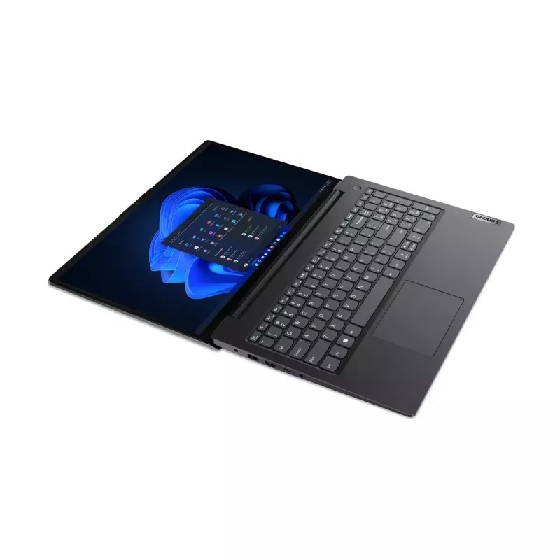 Laptop Lenovo V V15 AMD Ryzen 5 7520U, 15.6 inch Full HD, 16 GB LPDDR5, 512 GB SSD, AMD Radeon 610M, Windows 11 Pro, Black