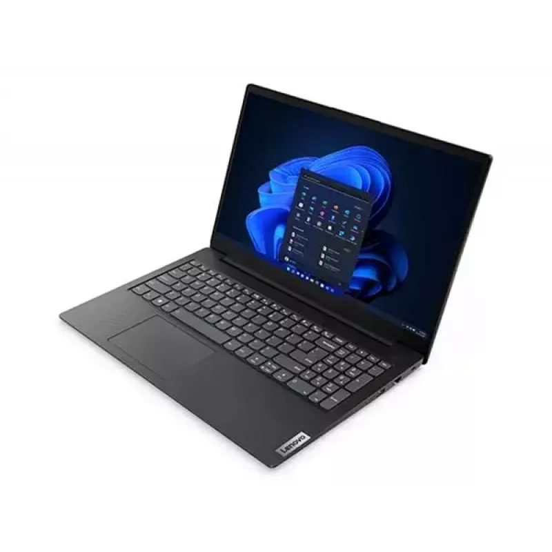 Laptop Lenovo V V15 AMD Ryzen 5 7520U, 15.6 inch Full HD, 16 GB LPDDR5, 512 GB SSD, AMD Radeon 610M, Windows 11 Pro, Black