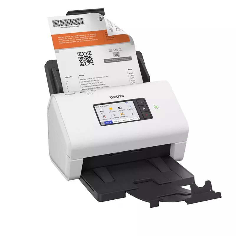 Brother ADS-4900W scanner ADF + Sheet-fed scanner 600 x 600 DPI A4 Black, White