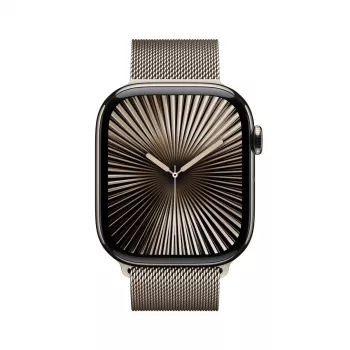 APPLE Watch Series 10 Gps + Cellular 46mm Natural Titanium Case With Natural Milanese Loop - S/m