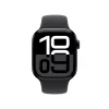 Smartwatch Apple Watch Series 10 GPS 42mm Jet Black Aluminium Case with Black Sport Band - S/M