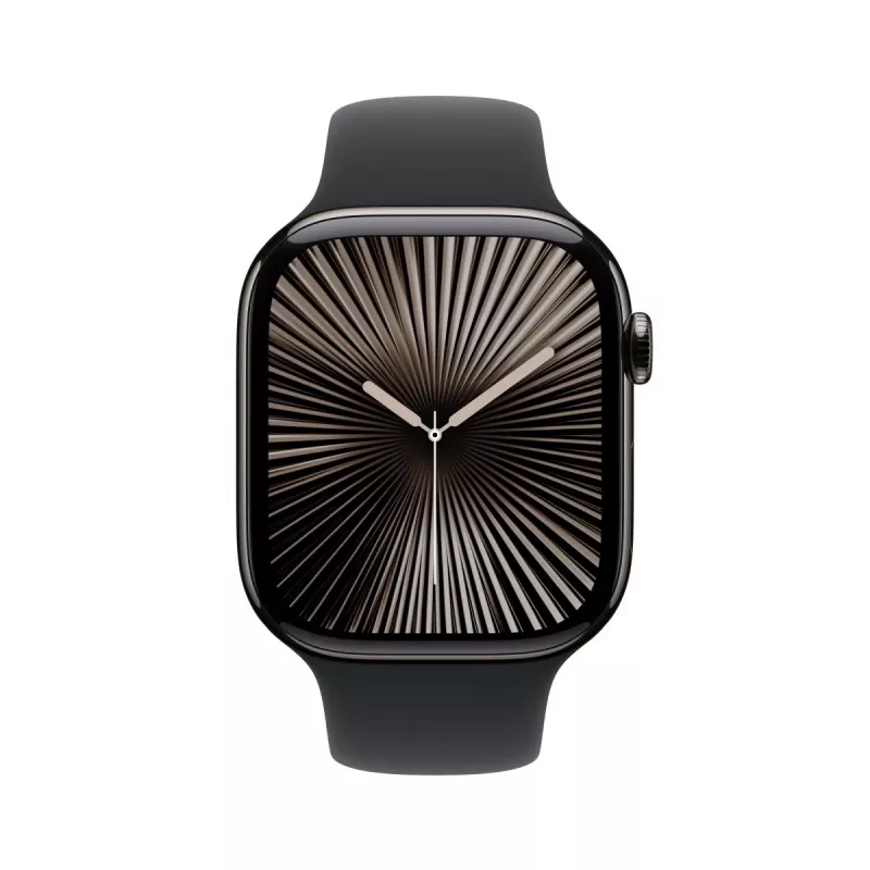 APPLE Watch Series 10 Gps + Cellular 46mm Slate Titanium Case With Black Sport Band - M/l