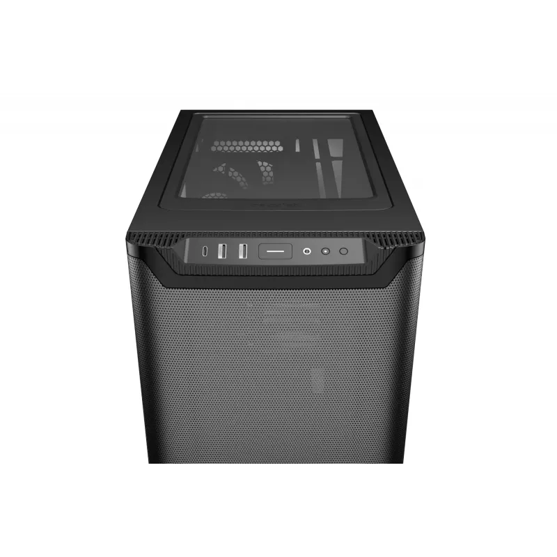 PC case bequiet! PURE BASE 501 Airflow Window MIDI Tower — ATX, tempered glass, 3x140/240mm support, 2x3.5 inch + 5x2.5 inch, USB-A x2, USB-C x1