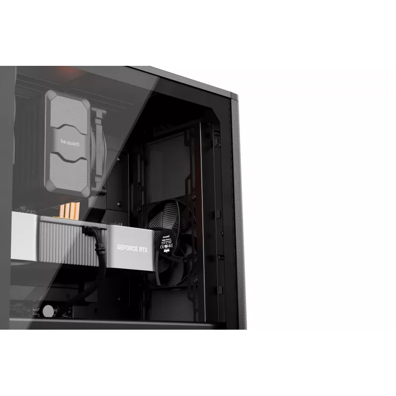 PC case bequiet! PURE BASE 501 Airflow Window MIDI Tower — ATX, tempered glass, 3x140/240mm support, 2x3.5 inch + 5x2.5 inch, USB-A x2, USB-C x1