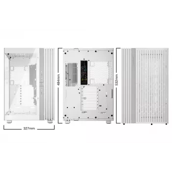 PC Case be quiet! LIGHT BASE 900 DX White Full Tower — ATX/EATX support, glass side, multi RGB, max GPU 495 mm, CPU cooler height 190 mm