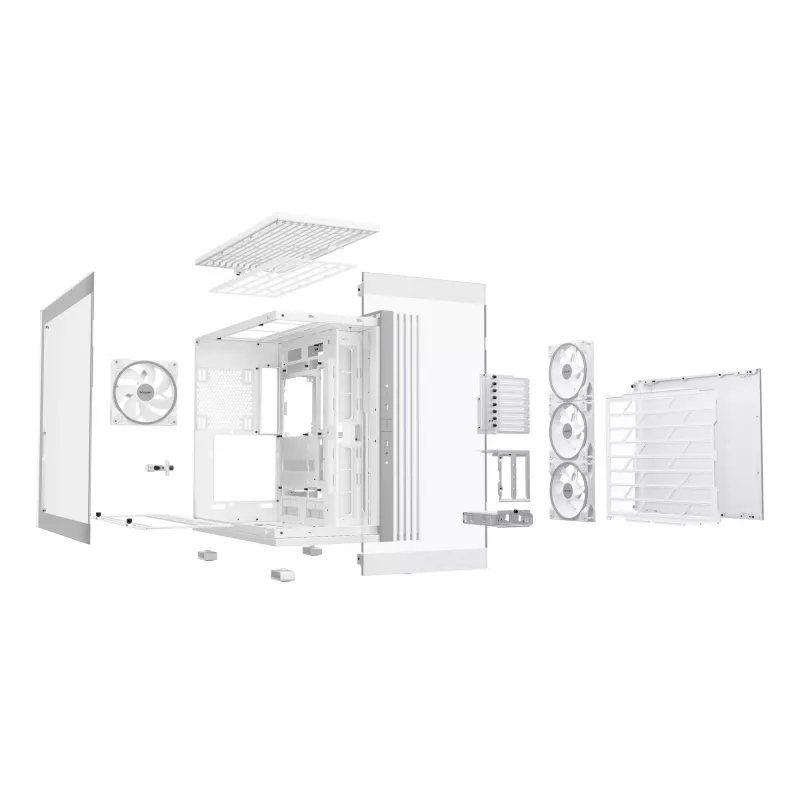 PC Case be quiet! LIGHT BASE 900 DX White Full Tower — ATX/EATX support, glass side, multi RGB, max GPU 495 mm, CPU cooler height 190 mm