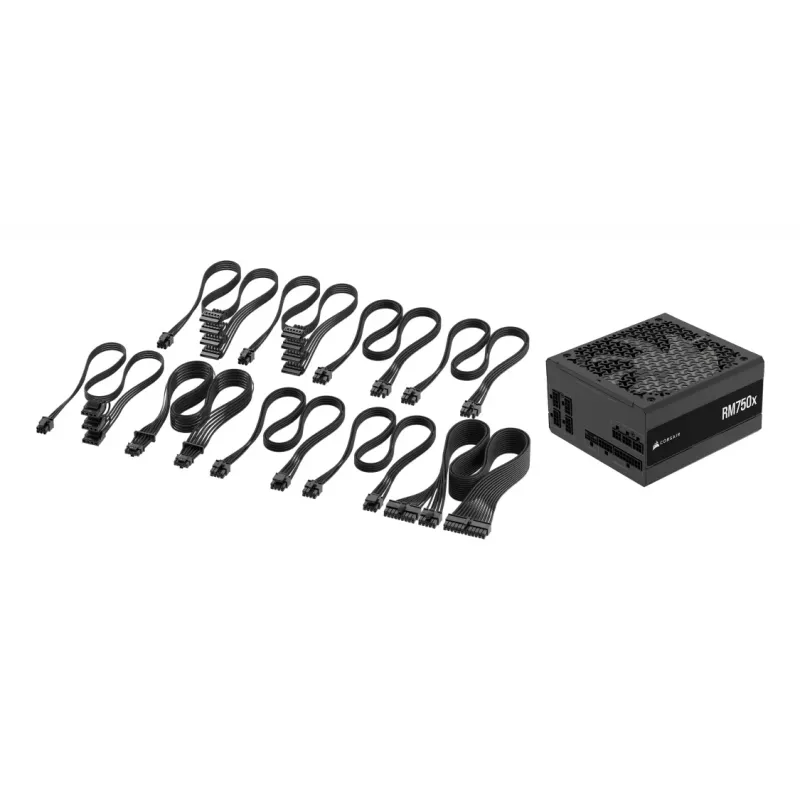 CORSAIR Power Supply - 750w Rm750x 24-pin ATX Black