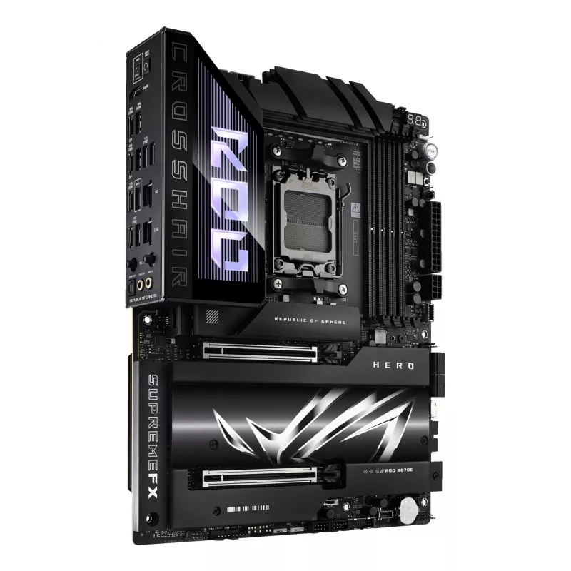 Motherboard ASUS ROG CROSSHAIR X870E HERO — AMD X870E, Socket AM5, ATX, 4× DDR5 DIMM, 192GB, Wi‑Fi 7, Bluetooth 5.4