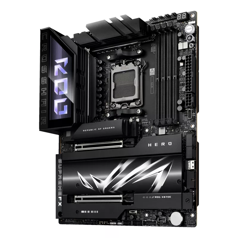 Motherboard ASUS ROG CROSSHAIR X870E HERO — AMD X870E, Socket AM5, ATX, 4× DDR5 DIMM, 192GB, Wi‑Fi 7, Bluetooth 5.4