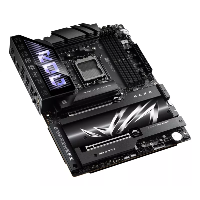 Motherboard ASUS ROG CROSSHAIR X870E HERO — AMD X870E, Socket AM5, ATX, 4× DDR5 DIMM, 192GB, Wi‑Fi 7, Bluetooth 5.4