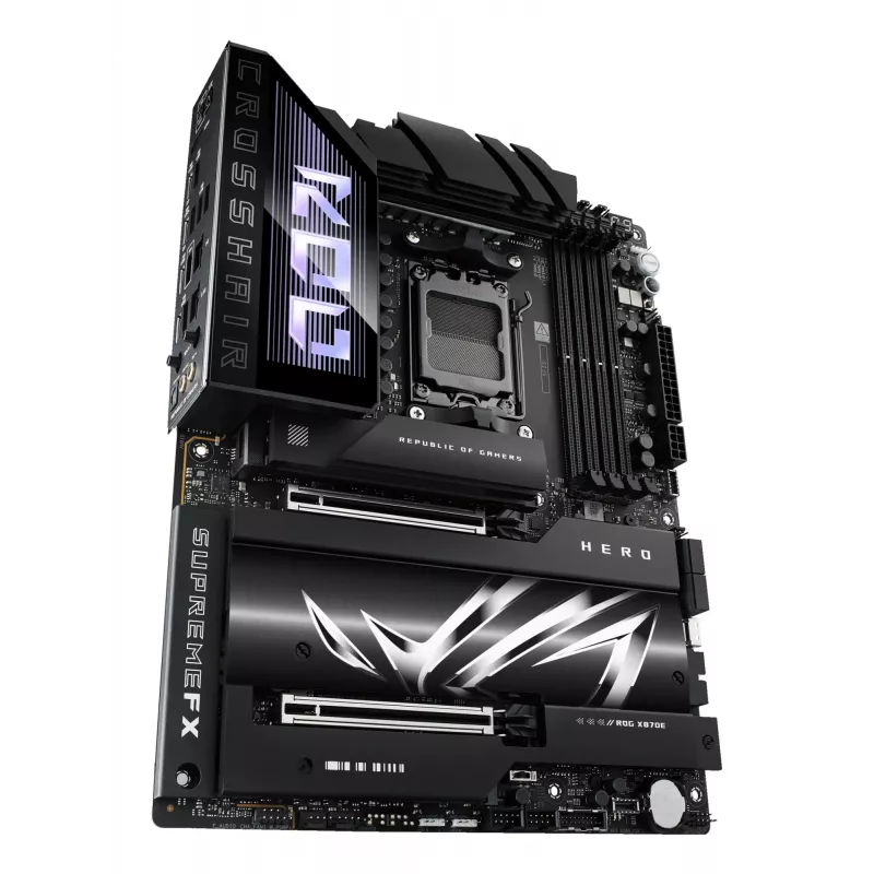 Motherboard ASUS ROG CROSSHAIR X870E HERO — AMD X870E, Socket AM5, ATX, 4× DDR5 DIMM, 192GB, Wi‑Fi 7, Bluetooth 5.4
