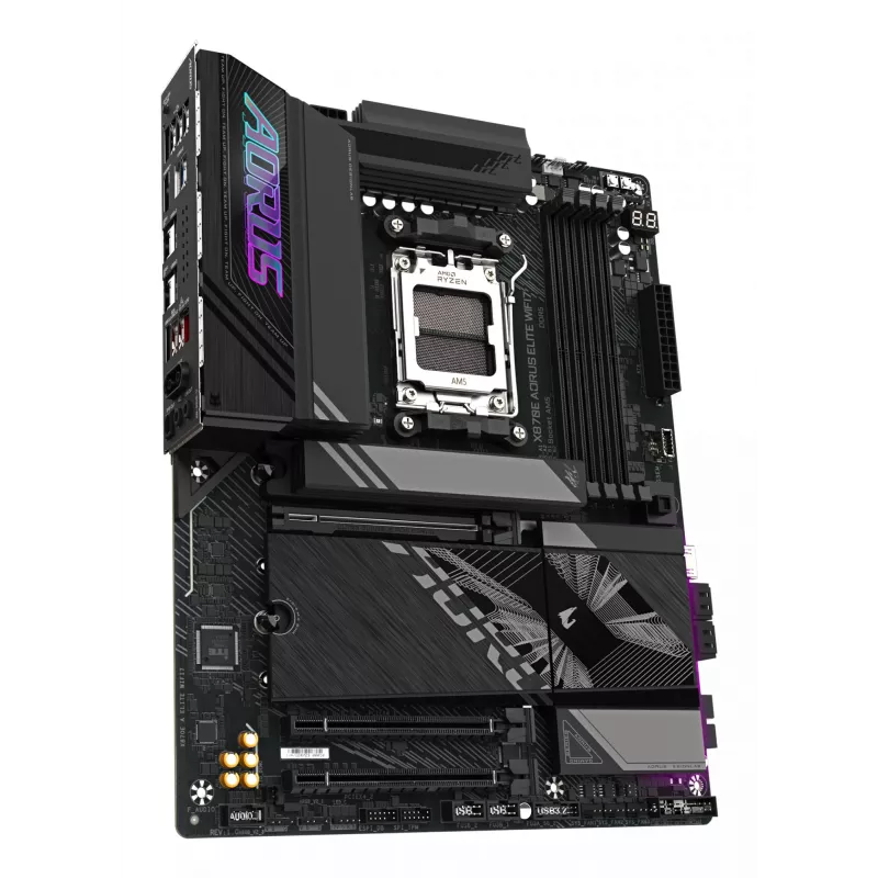 Motherboard GIGABYTE X870E AORUS ELITE WIFI7 ATX, AMD X870E, Socket AM5, DDR5, 4x DIMM, Wi‑Fi 7, 2.5Gb LAN