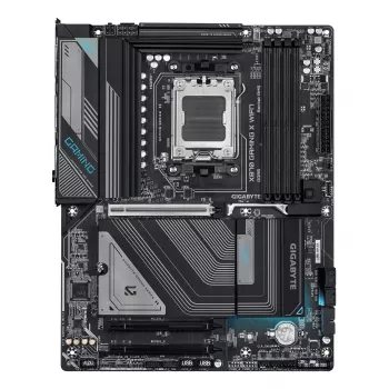 GIGABYTE X870 GAMING X WIFI7 Motherboard - Supports AMD Ryzen 9000 CPUs, 16+2+2 phases VRM, up to 8000MHz DDR5 (OC), 1xPCIe 5.0 + 2xPCIe 4.0, Wi-Fi 7, 2.5GbE LAN, USB 4