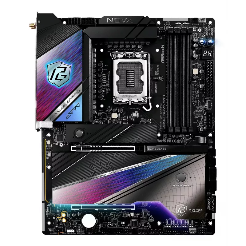 ASRock Motherboard Z890 Nova WifiLGA1851 Intel Z890 4 X DDR5 1 X HDMI 2.1 Tmds/frl 8g 2 X Thunderbolt 4 ATX