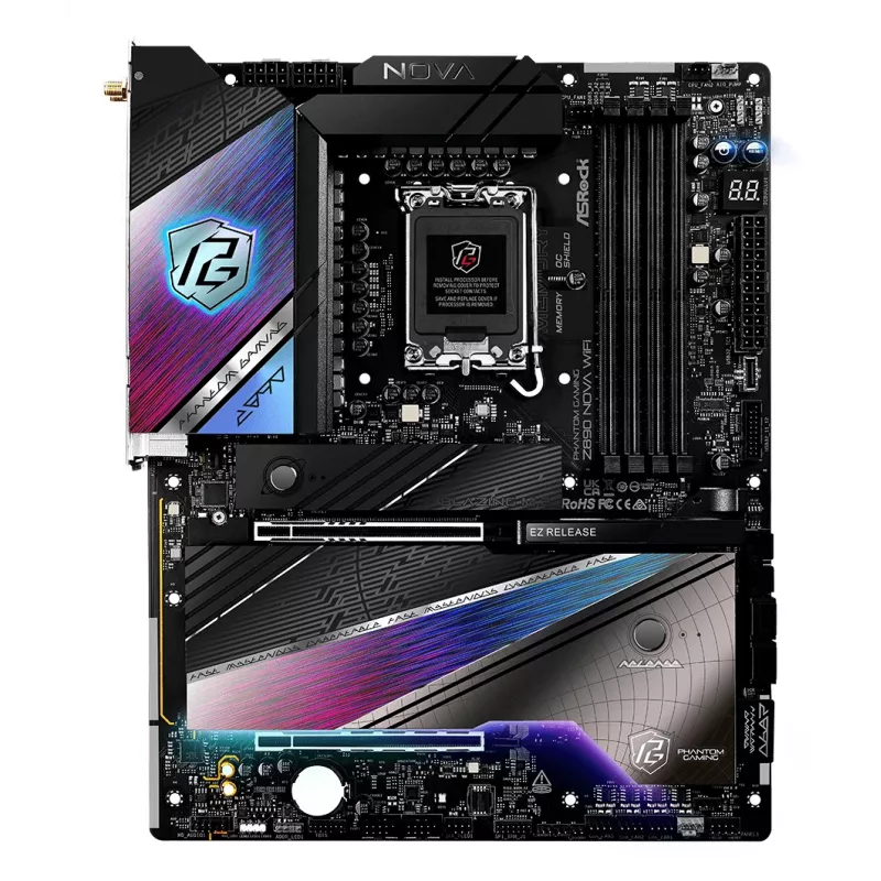 ASRock Motherboard Z890 Nova WifiLGA1851 Intel Z890 4 X DDR5 1 X HDMI 2.1 Tmds/frl 8g 2 X Thunderbolt 4 ATX