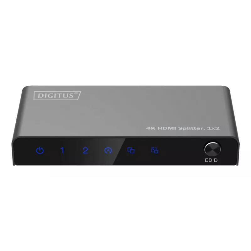DIGITUS 1x2 HDMI Splitter 4K/60Hz HDCP 2.2 EDID Control