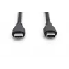 DIGITUS USB-C Silicone charging cable USB-C - USB-C USB 2.0 60W - 1m black