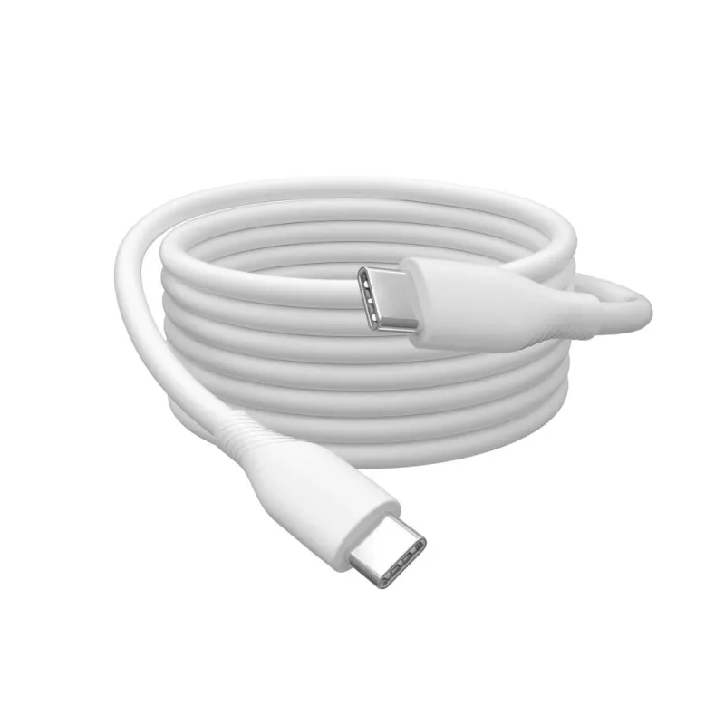 DIGITUS USB-C Silicone charging cable USB-C - USB-C USB 2.0 60W - 2m White