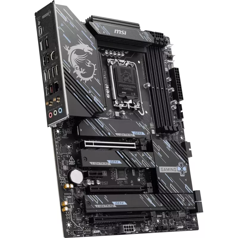 Motherboard MSI Z890 GAMING PLUS WIFI — Intel Z890, LGA 1851, ATX, DDR5, 4x DIMM, Wi‑Fi 7, 5Gb LAN, 4x M.2