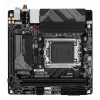 GIGABYTE B650I AX Motherboard - AMD Ryzen 9000 Series CPUs, 5+2+1 Phases VRM, up to 6400MHz DDR5 (OC), 1xPCIe 4.0 M.2, 2.5GbE LAN, WIFI 6E, USB 3.2 Gen 2