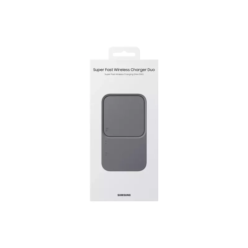 Wireless charger Samsung EP-P5400, 15 W, grey, USB indoor charger, compatible with headphones, smartphones and smartwatches