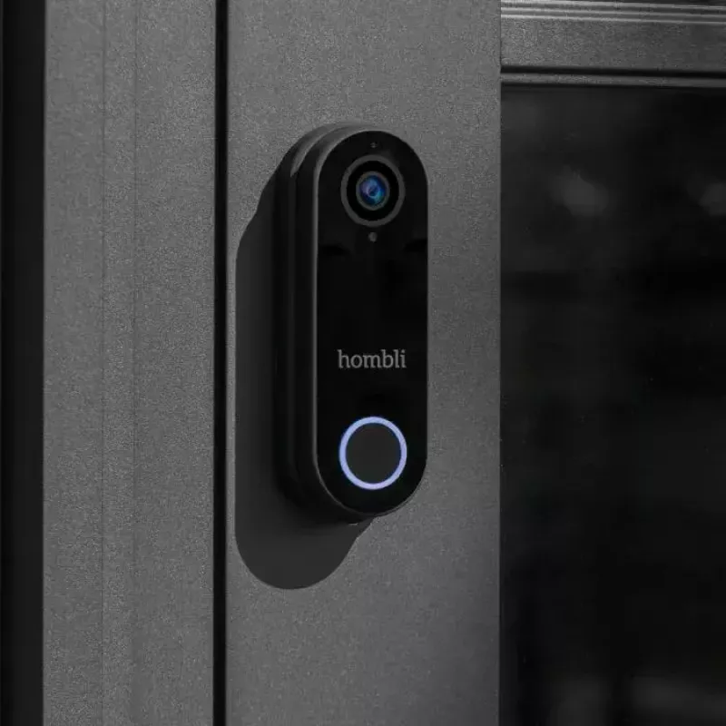 Smart Doorbell Hombli Pack Black White IP65 Wireless 1080p