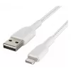 BELKIN Lightning To USB-a Cable Braided 1m White