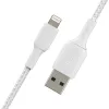 BELKIN Lightning To USB-a Cable Braided 1m White