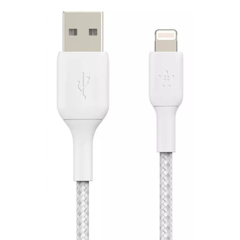 BELKIN Lightning To USB-a Cable Braid 2m White