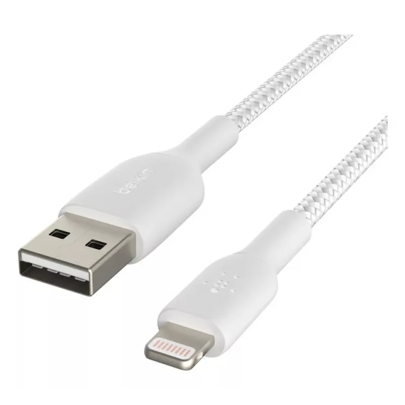 BELKIN Lightning To USB-a Cable Braid 2m White