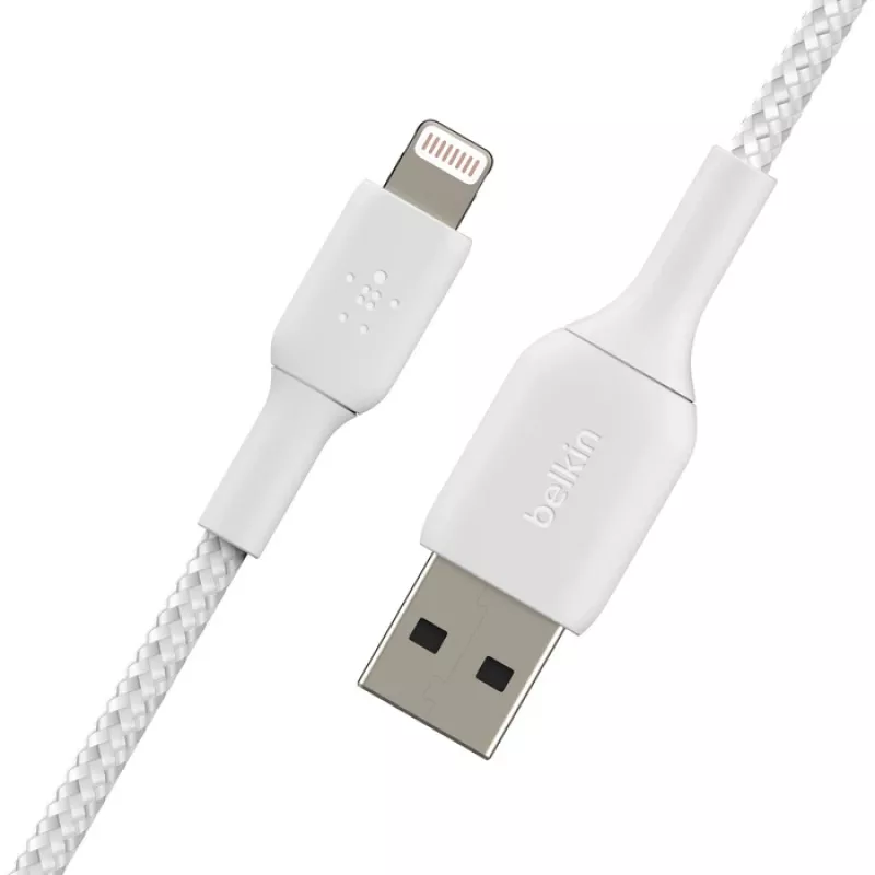 BELKIN Lightning To USB-a Cable Braid 2m White