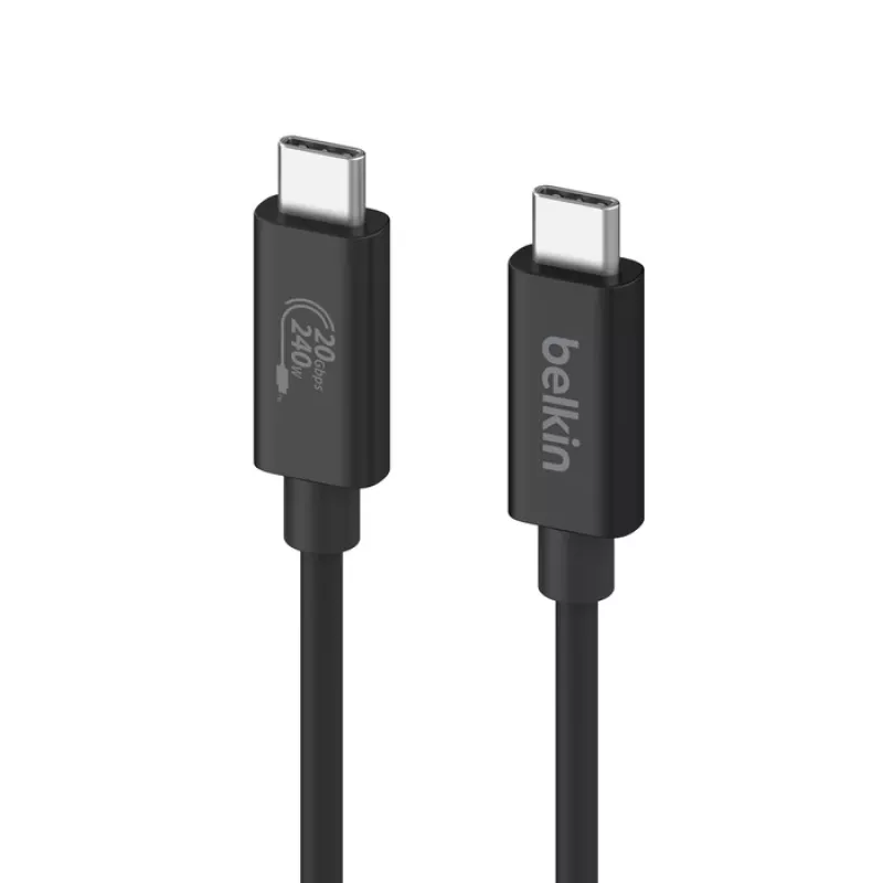 USB cable Belkin INZ004BT2MBK USB4 Gen 2x2 2 m USB C Black