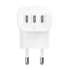 BELKIN Wall Charger - Boostcharge - USB-c 3-port Charger - With Pps 67w - White