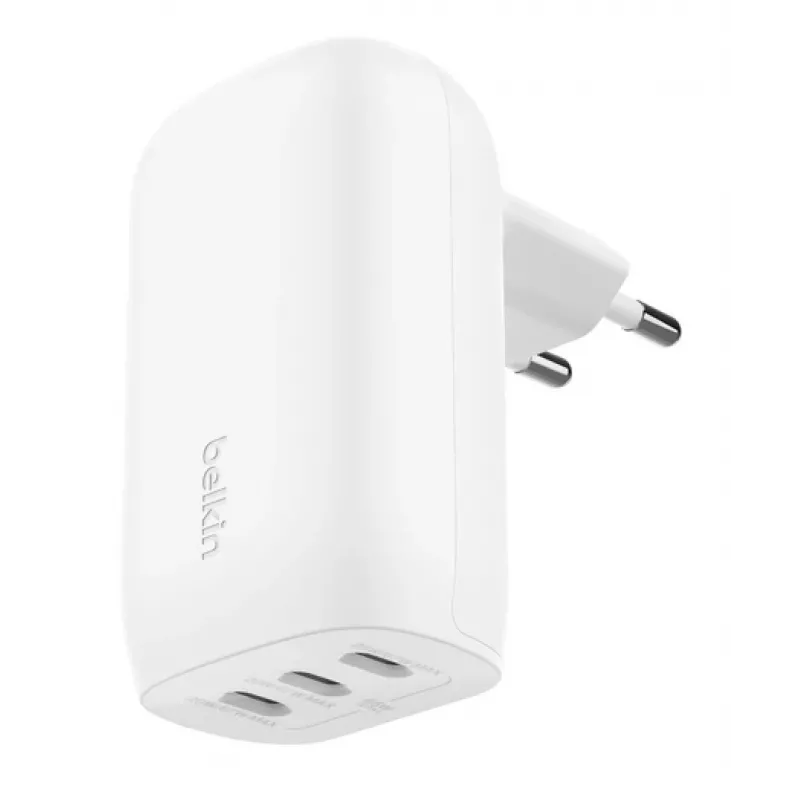BELKIN Wall Charger - Boostcharge - USB-c 3-port Charger - With Pps 67w - White