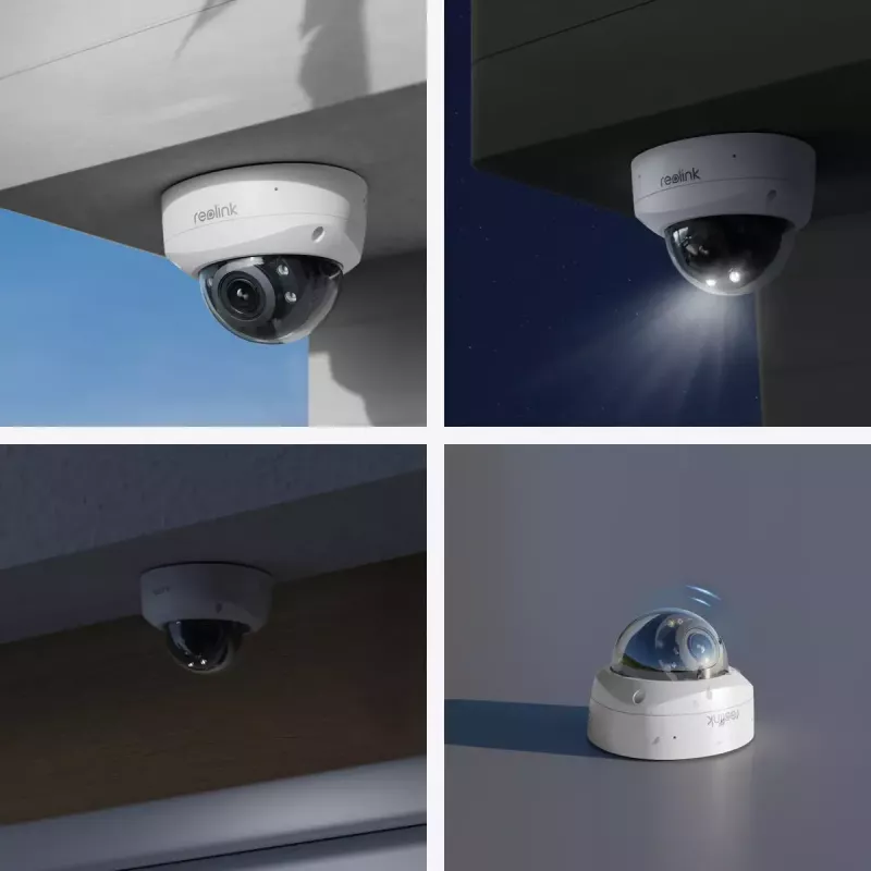 IP security camera Reolink P437 4K dome, 8 MP 3840x2160, 5x optical zoom, PoE (IEEE 802.3af), IK10, IP67, MicroSD support up to 256 GB