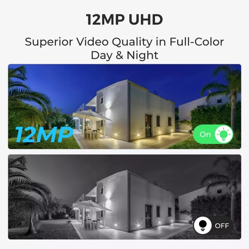 IP security camera Reolink P340 12MP PoE bullet, 4512×2512, 2.8 mm, IP66, 30 m IR, PoE, 1×RJ-45
