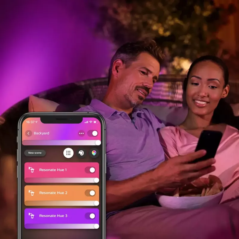Outdoor wall lighting Philips Hue White and colour ambience Resonate