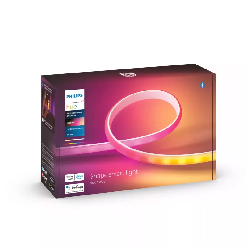 Smart strip light Philips Hue White and colour ambience Gradient lightstrip extension 1 metre
