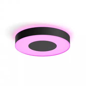 Smart ceiling light Philips Hue Infuse large black — white and color ambiance, Bluetooth, Ø425×86 mm, 50–60 Hz