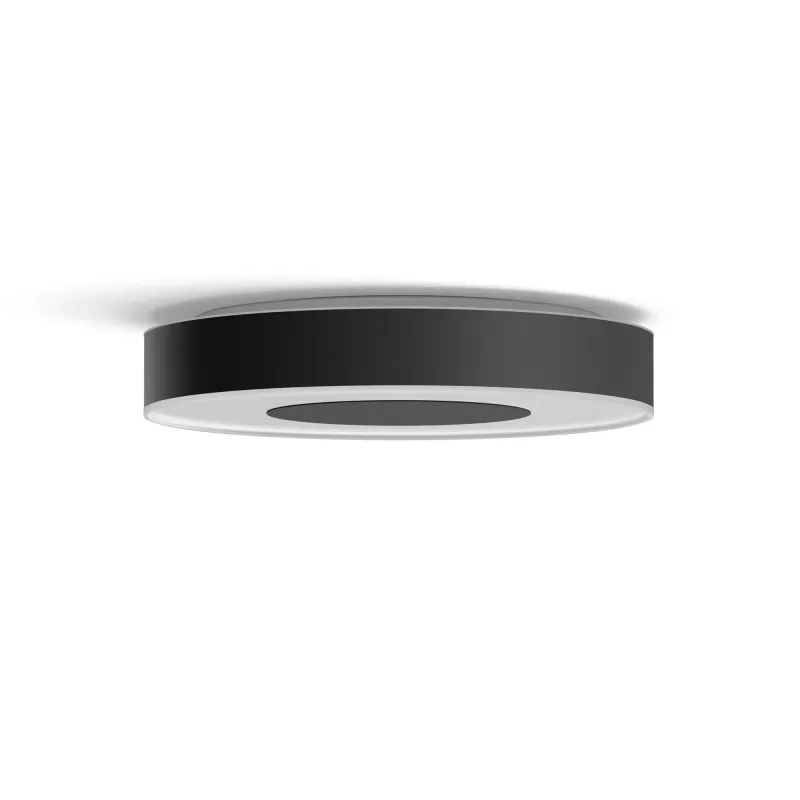 Smart ceiling light Philips Hue Infuse large black — white and color ambiance, Bluetooth, Ø425×86 mm, 50–60 Hz