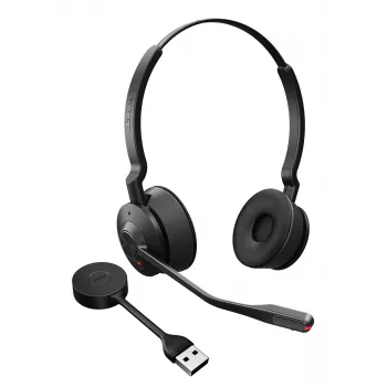 Jabra Engage 55 SE - USB-A UC Stereo, EMEA/APAC, Wireless, 40 - 16000 Hz, Office/Call center, 83 g, Headset, Black