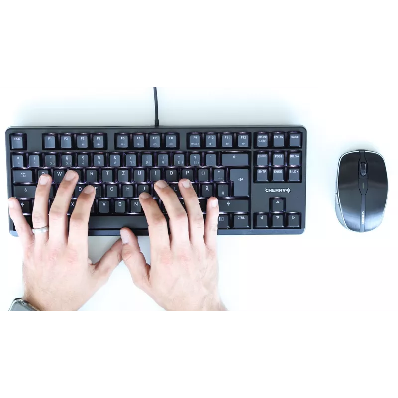 CHERRY G80-3000N RGB TKL keyboard Universal USB QWERTZ German Black