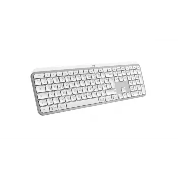 Keyboard Logitech MX Keys S Universal RF Wireless + Bluetooth QWERTZ German Aluminium White