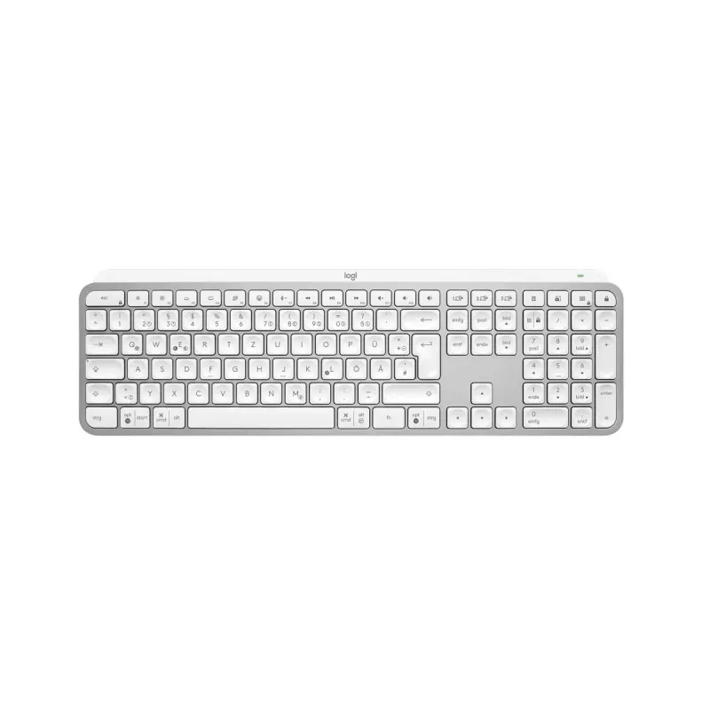 Keyboard Logitech MX Keys S Universal RF Wireless + Bluetooth QWERTZ German Aluminium White